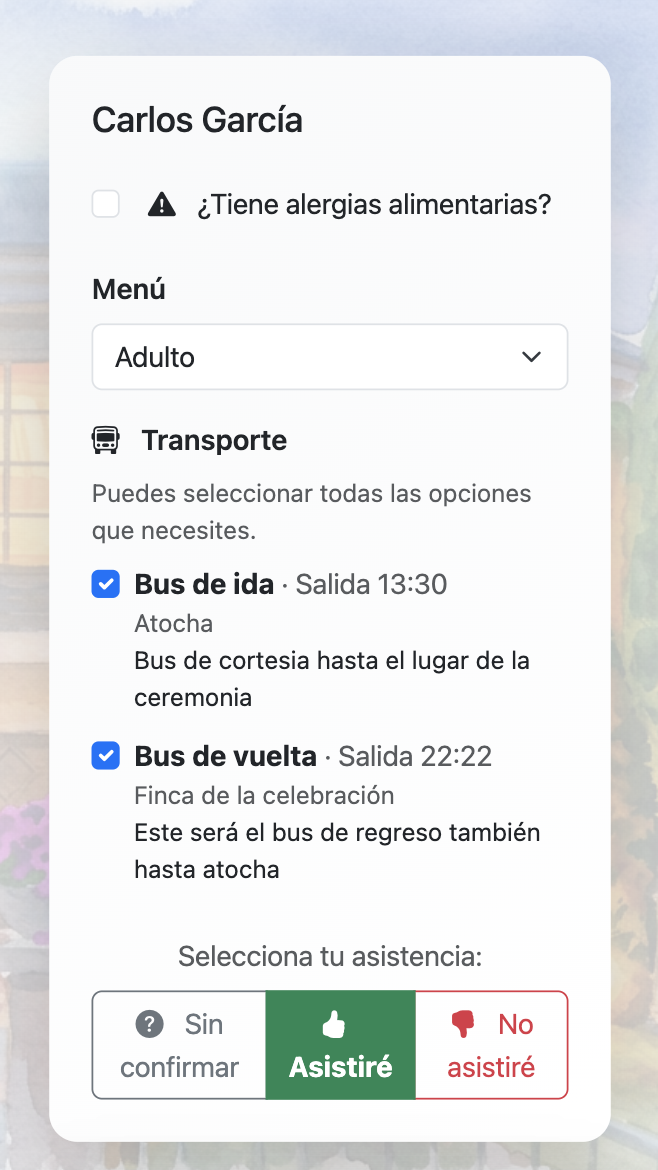 Información de ubicaciones y transporte